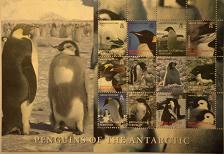 A block of British Antarctic Stamps