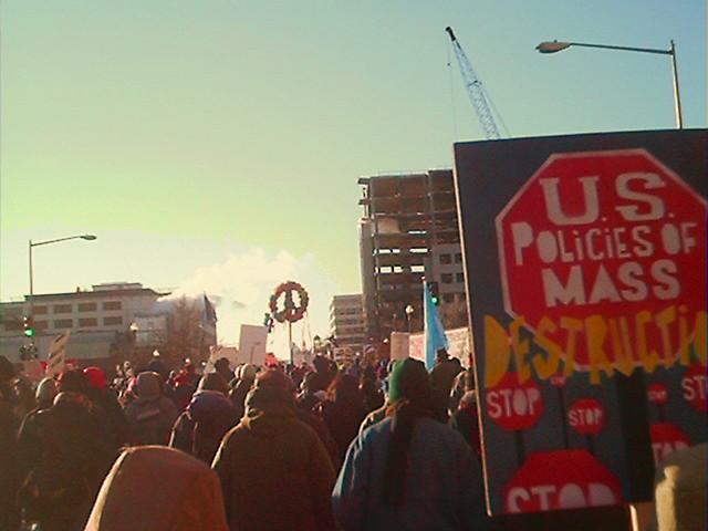 Marchers by the Navy Yard (Near the end)
